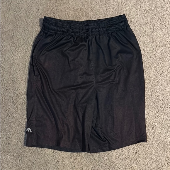 Head Black Athletic Shorts Lightweight Synthetic Fabric - Picture 1 of 5